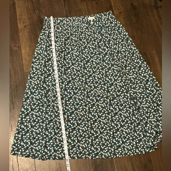 Fat Face Women's 12 Teal Floral Maxi Midi Skirt Cottagecore Fairy Coquette - Picture 11 of 12